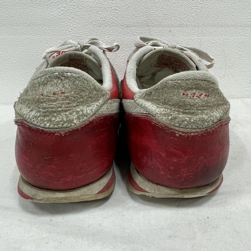 ナイキ NIKE スニーカー スニーカー 鑑賞用 90s オール レザー コルテッツ ローカット スニーカー 102011 611 ヴィンテージ 26.5cm ロゴ、文字 赤 / レッド / red X 白 / ホワイト / white メンズ USED 古着 中古 50155356