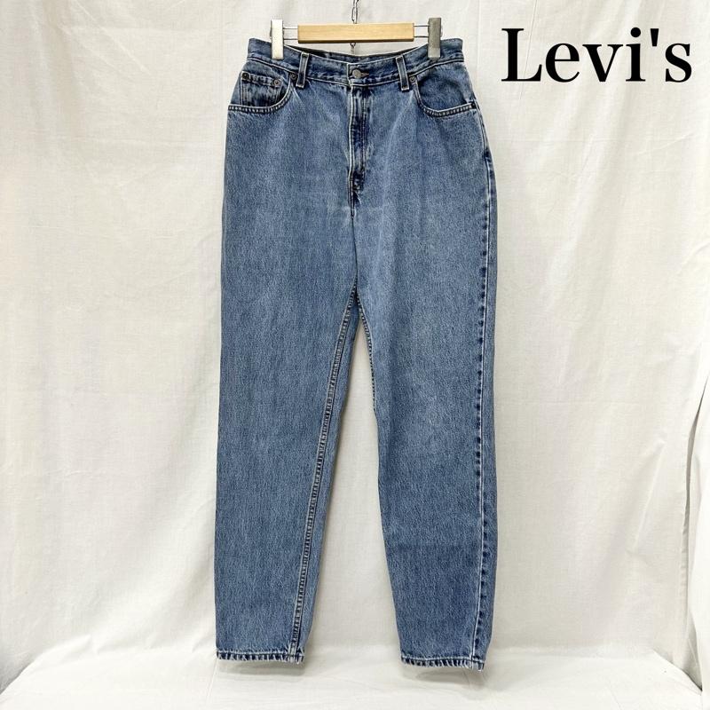 リーバイス Levi s パンツ デニム、ジーンズ 550 ジッパーフライ リラックスフィット ジーンズ Gパン デニム メキシコ製 - 無地 青 / ブルー / blue X 水色 / ライトブルー / メンズ USED 古着 中古 50155359