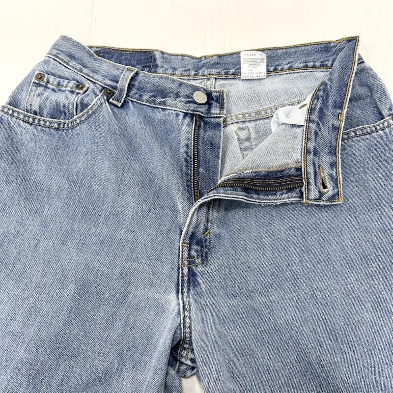 リーバイス Levi s パンツ デニム、ジーンズ 550 ジッパーフライ リラックスフィット ジーンズ Gパン デニム メキシコ製 - 無地 青 / ブルー / blue X 水色 / ライトブルー / メンズ USED 古着 中古 50155359