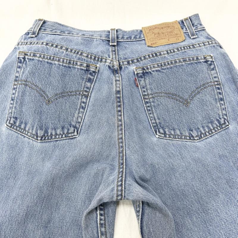 リーバイス Levi s パンツ デニム、ジーンズ 550 ジッパーフライ リラックスフィット ジーンズ Gパン デニム メキシコ製 - 無地 青 / ブルー / blue X 水色 / ライトブルー / メンズ USED 古着 中古 50155359