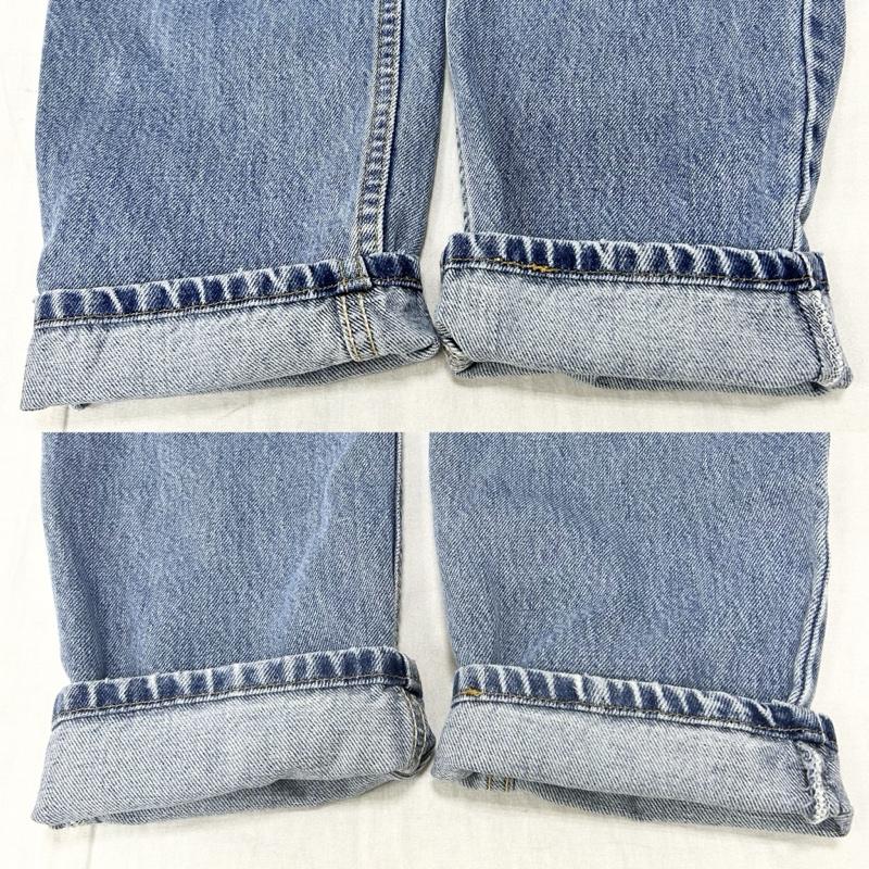 リーバイス Levi s パンツ デニム、ジーンズ 550 ジッパーフライ リラックスフィット ジーンズ Gパン デニム メキシコ製 - 無地 青 / ブルー / blue X 水色 / ライトブルー / メンズ USED 古着 中古 50155359