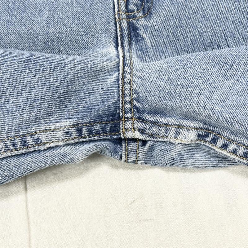 リーバイス Levi s パンツ デニム、ジーンズ 550 ジッパーフライ リラックスフィット ジーンズ Gパン デニム メキシコ製 - 無地 青 / ブルー / blue X 水色 / ライトブルー / メンズ USED 古着 中古 50155359