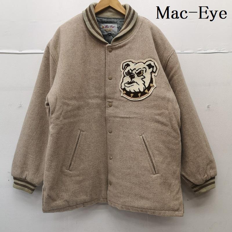 ヴィンテージ VINTAGE ジャケット、上着 ジャンパー、ブルゾン 80s Mac Eye マックアイ ウール スナップ スタジャン ブルドック ワッペン L メンズ USED 古着 中古 50155360