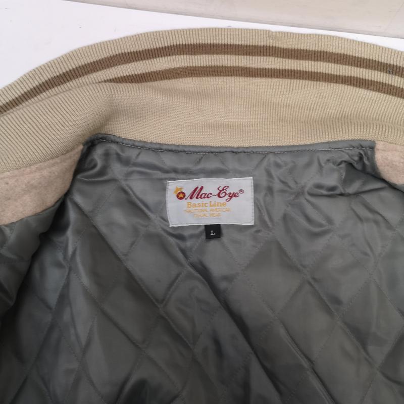 ヴィンテージ VINTAGE ジャケット、上着 ジャンパー、ブルゾン 80s Mac Eye マックアイ ウール スナップ スタジャン ブルドック ワッペン L メンズ USED 古着 中古 50155360