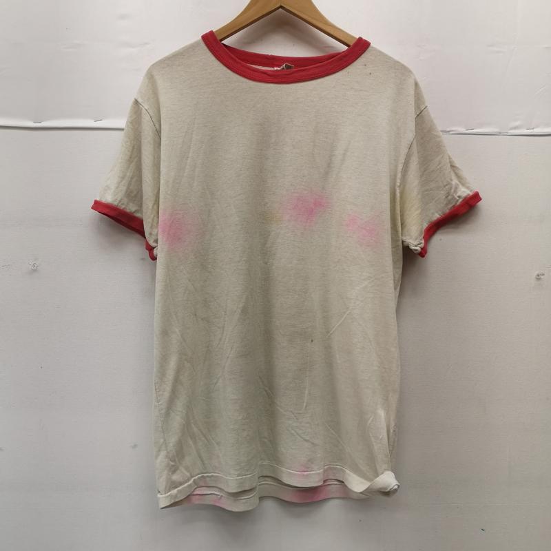 チャンピオン Champion Tシャツ 半袖 80s トリコタグ Raider Red リンガー Tシャツ XL メンズ USED 古着 中古 50155367