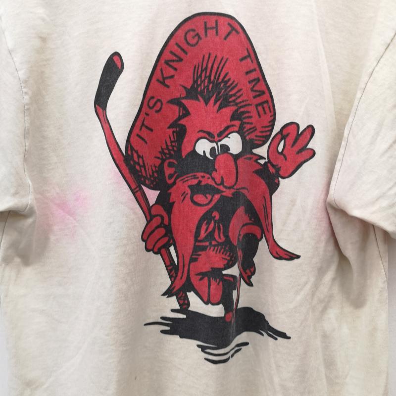 チャンピオン Champion Tシャツ 半袖 80s トリコタグ Raider Red リンガー Tシャツ XL メンズ USED 古着 中古 50155367