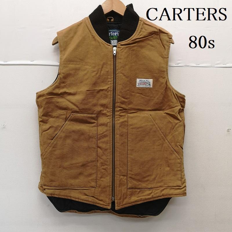 カーターズ CARTERS ベスト ベスト 80s USA製 ダック ワーク ベスト M 茶 / ブラウン / brown メンズ USED 古着 中古 50155369