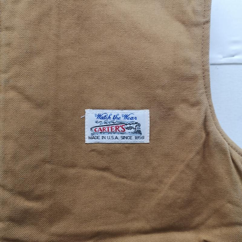 カーターズ CARTERS ベスト ベスト 80s USA製 ダック ワーク ベスト M 茶 / ブラウン / brown メンズ USED 古着 中古 50155369