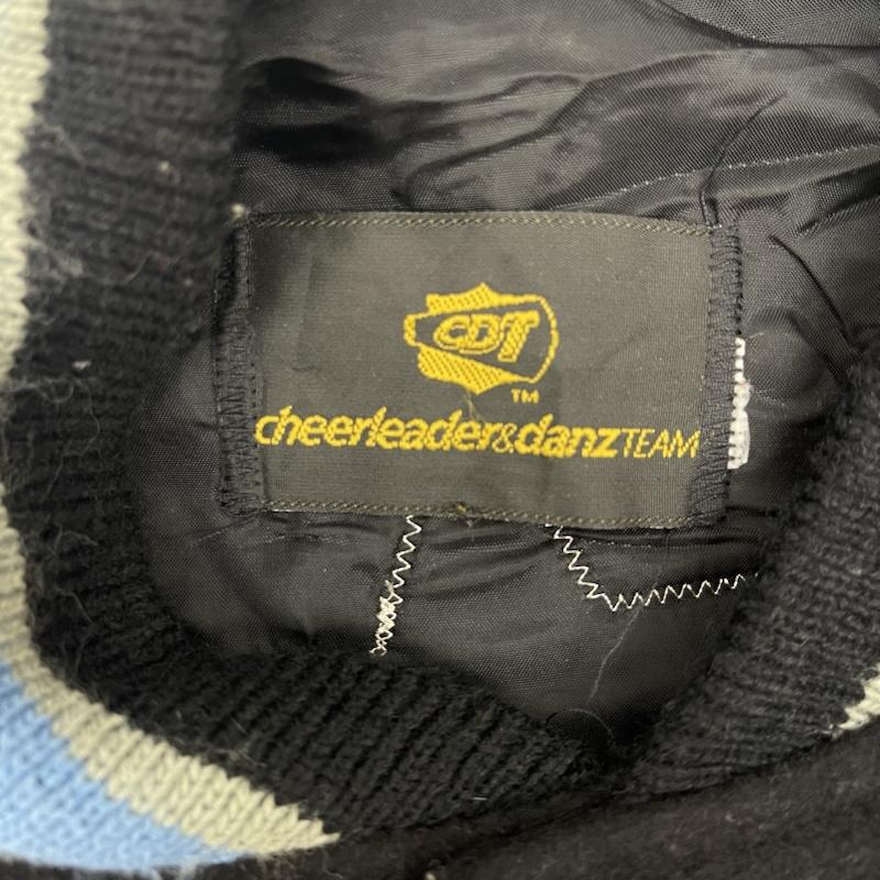 古着 USED ジャケット、上着 ジャンパー、ブルゾン cheerleader & danz TEAM CDT 刺繍 ロゴ スタジャン ジャケット 黒 / ブラック / black メンズ USED 古着 中古 50155376