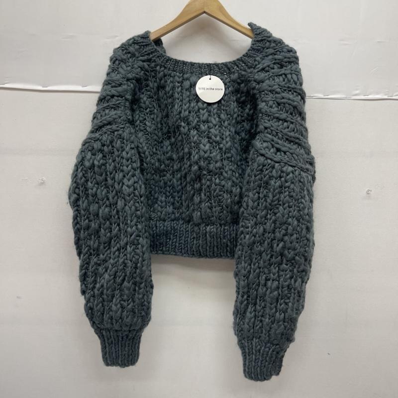 古着 USED ニット、セーター 半袖 NEPAL HAND KNIT Fredy mune カーディガン ニット カーキオリーブ / カーキオリーブ / レディース USED 古着 中古 50155387