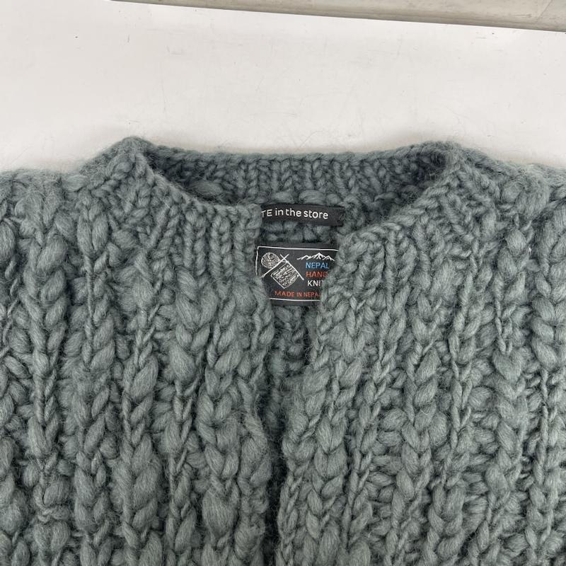 古着 USED ニット、セーター 半袖 NEPAL HAND KNIT Fredy mune カーディガン ニット カーキオリーブ / カーキオリーブ / レディース USED 古着 中古 50155387