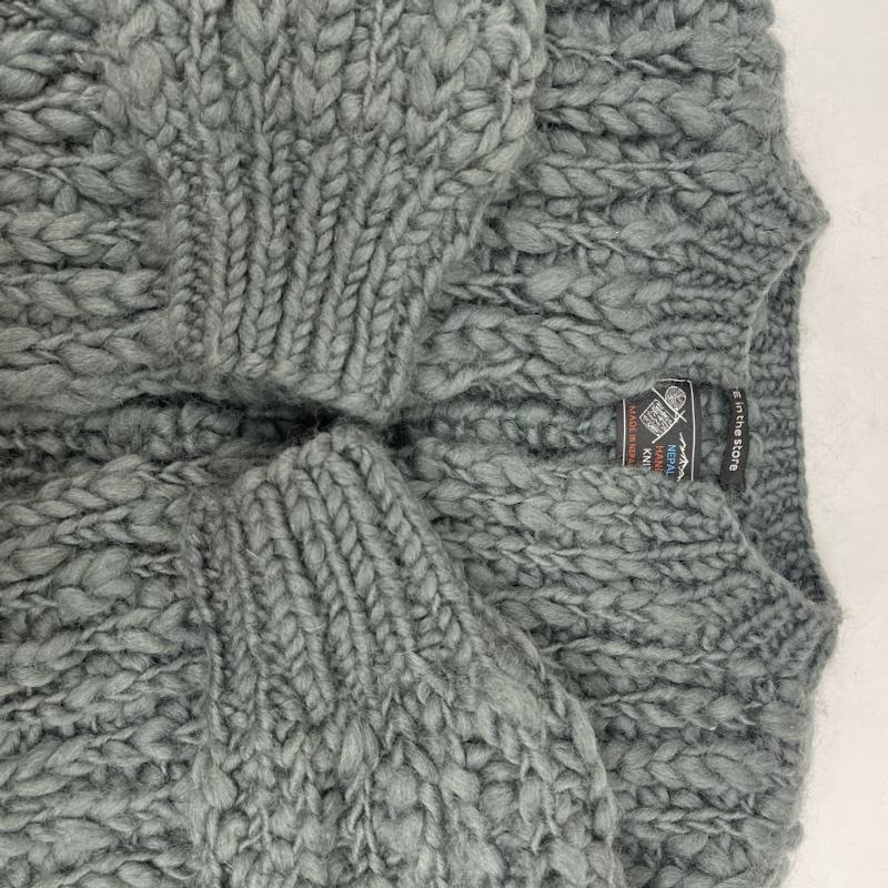 古着 USED ニット、セーター 半袖 NEPAL HAND KNIT Fredy mune カーディガン ニット カーキオリーブ / カーキオリーブ / レディース USED 古着 中古 50155387