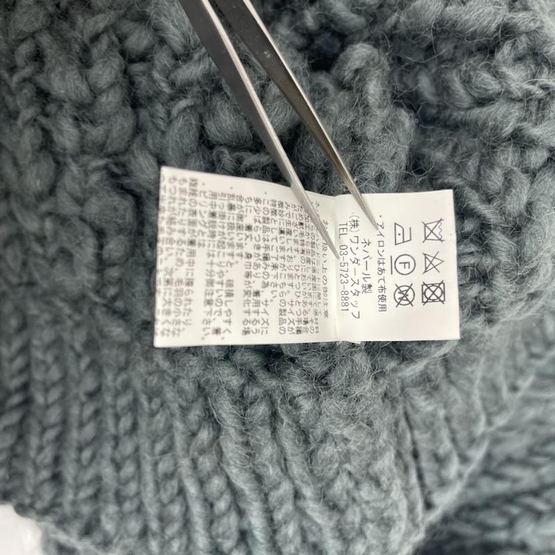 古着 USED ニット、セーター 半袖 NEPAL HAND KNIT Fredy mune カーディガン ニット カーキオリーブ / カーキオリーブ / レディース USED 古着 中古 50155387