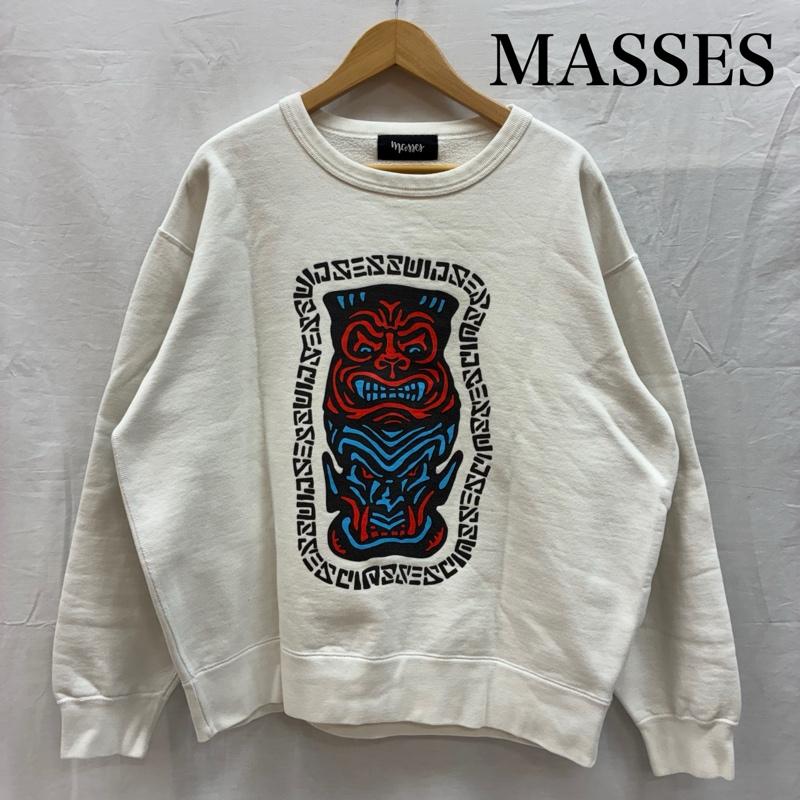 古着 USED トレーナー 長袖 22ss SWEAT CREW POLE クルーネック スウェット トレーナー M ロゴ、文字 X プリント 白 / ホワイト / white メンズ USED 古着 中古 50155396