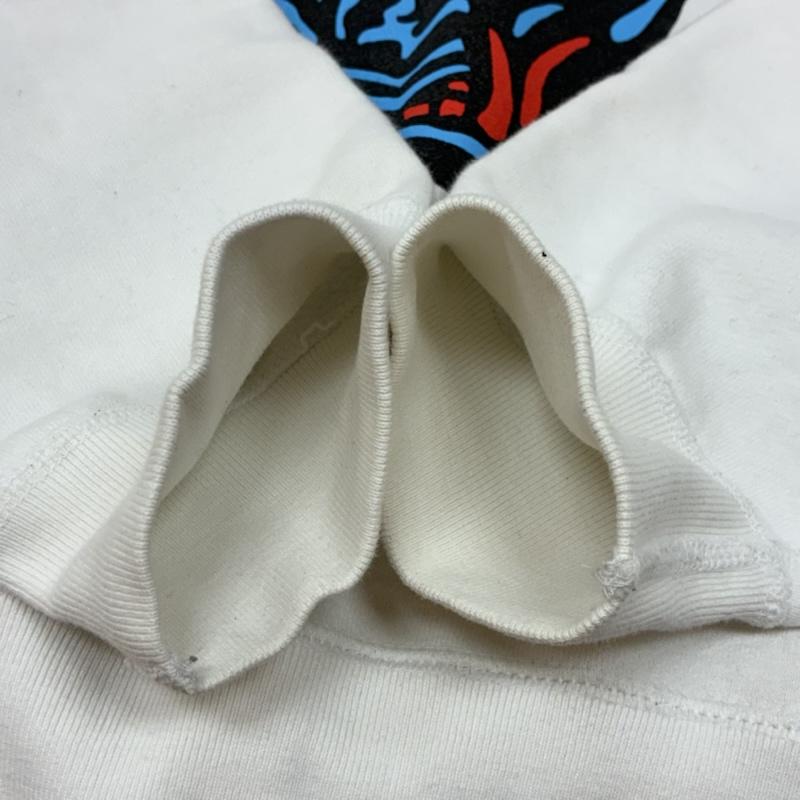 古着 USED トレーナー 長袖 22ss SWEAT CREW POLE クルーネック スウェット トレーナー M ロゴ、文字 X プリント 白 / ホワイト / white メンズ USED 古着 中古 50155396