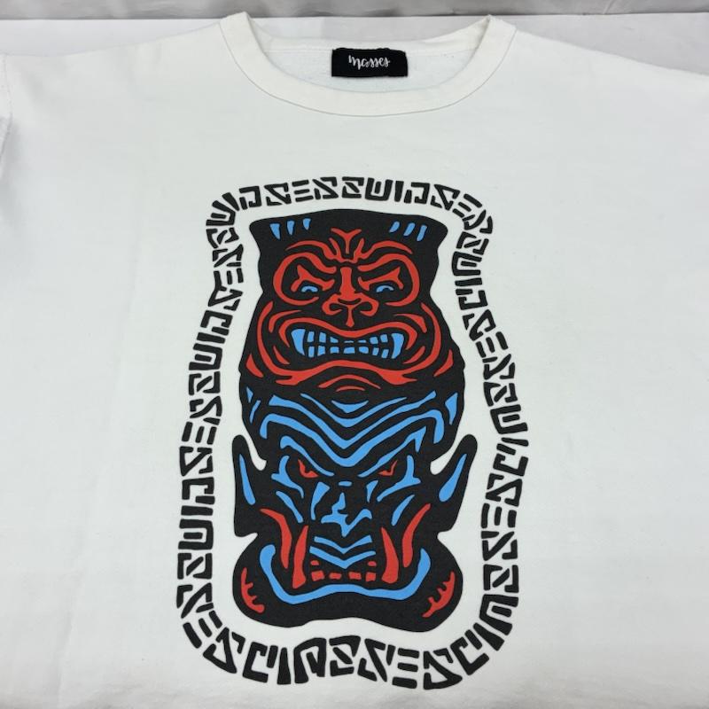 古着 USED トレーナー 長袖 22ss SWEAT CREW POLE クルーネック スウェット トレーナー M ロゴ、文字 X プリント 白 / ホワイト / white メンズ USED 古着 中古 50155396