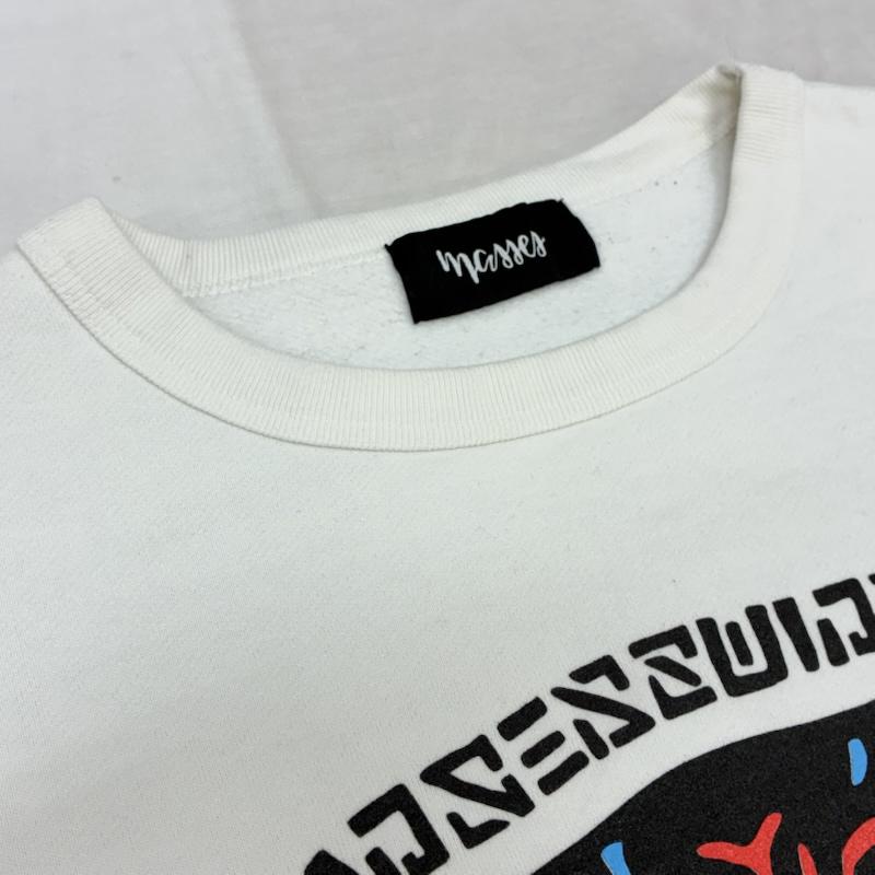 古着 USED トレーナー 長袖 22ss SWEAT CREW POLE クルーネック スウェット トレーナー M ロゴ、文字 X プリント 白 / ホワイト / white メンズ USED 古着 中古 50155396