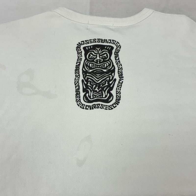 古着 USED トレーナー 長袖 22ss SWEAT CREW POLE クルーネック スウェット トレーナー M ロゴ、文字 X プリント 白 / ホワイト / white メンズ USED 古着 中古 50155396