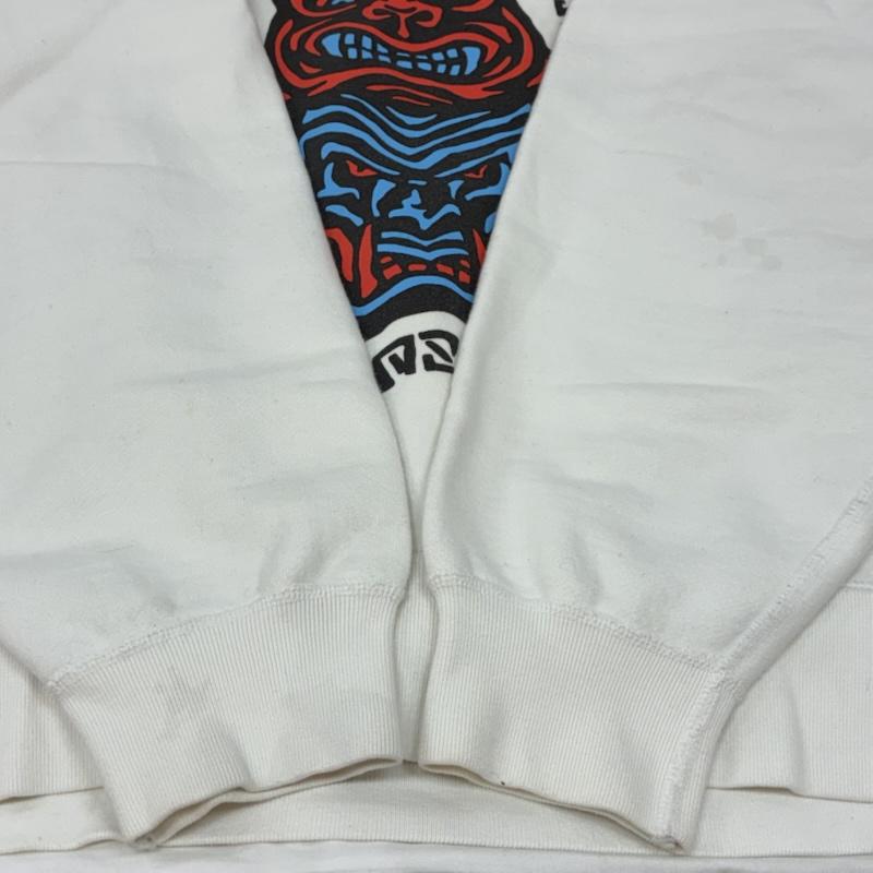 古着 USED トレーナー 長袖 22ss SWEAT CREW POLE クルーネック スウェット トレーナー M ロゴ、文字 X プリント 白 / ホワイト / white メンズ USED 古着 中古 50155396