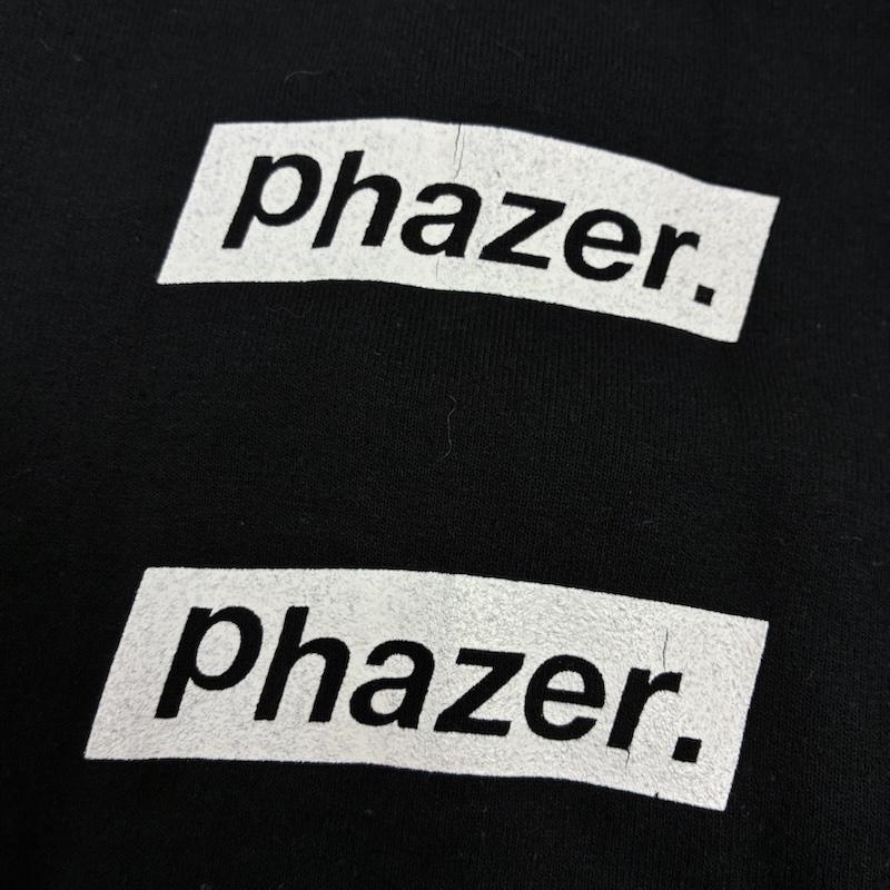 古着 USED トレーナー 長袖 Phazer tokyo フェイザー トーキョー クルーネック スウェット トレーナー - ロゴ、文字 X プリント 黒 / ブラック / black メンズ USED 古着 中古 50155404
