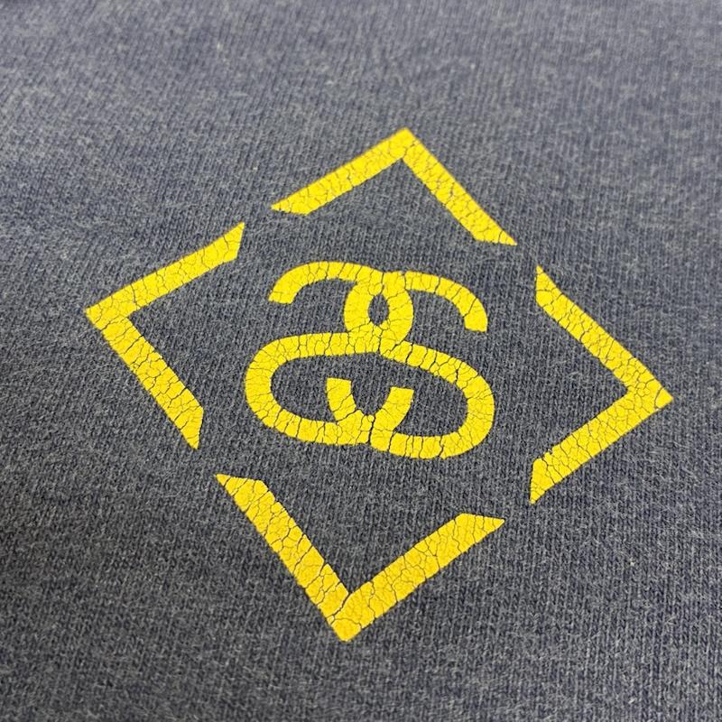ステューシー STUSSY Tシャツ 半袖 90s USA製 銀タグ シングルステッチ Tシャツ オールド ヴィンテージ M ロゴ、文字 X プリント 青 / ブルー / blue X 紺 / ネイビー / navy メンズ USED 古着 中古 50155408