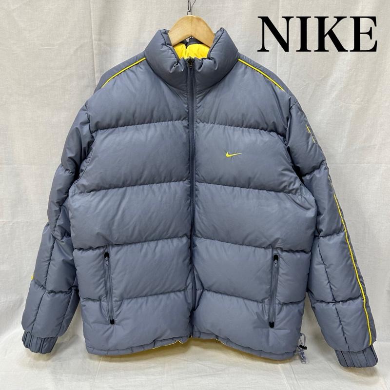 ナイキ NIKE ジャケット、上着 ダウンジャケット リバーシブルダウンジャケット H40307QVE XXL 無地 X ロゴ、文字 黄 / イエロー / yellow X 水色 / ライトブルー / メンズ USED 古着 中古 50155414