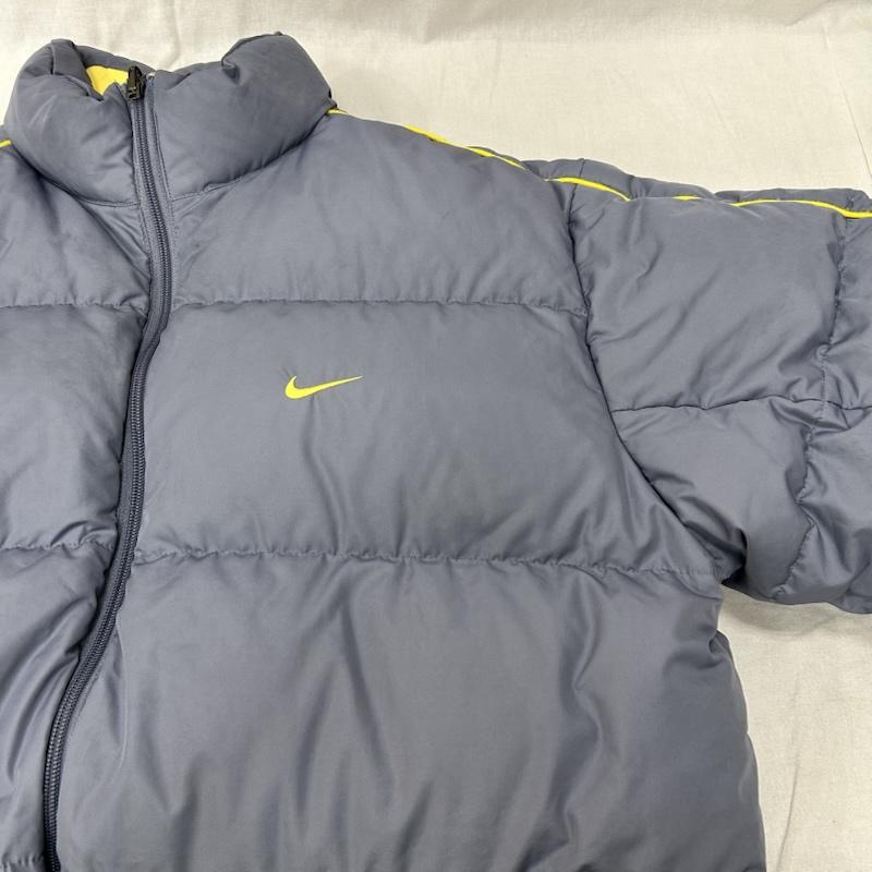 ナイキ NIKE ジャケット、上着 ダウンジャケット リバーシブルダウンジャケット H40307QVE XXL 無地 X ロゴ、文字 黄 / イエロー / yellow X 水色 / ライトブルー / メンズ USED 古着 中古 50155414