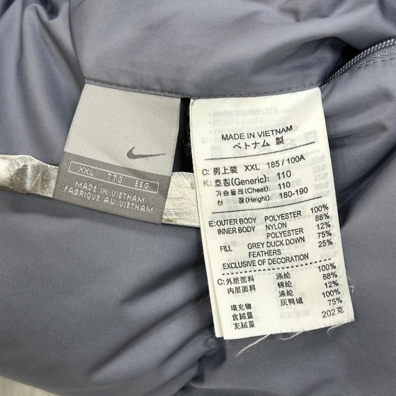 ナイキ NIKE ジャケット、上着 ダウンジャケット リバーシブルダウンジャケット H40307QVE XXL 無地 X ロゴ、文字 黄 / イエロー / yellow X 水色 / ライトブルー / メンズ USED 古着 中古 50155414