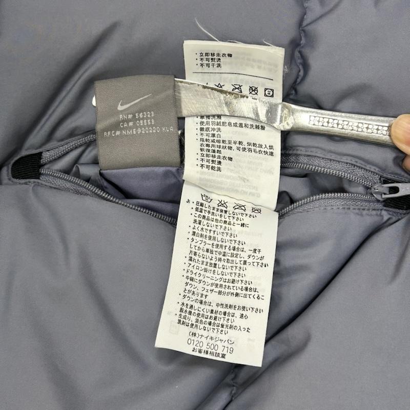 ナイキ NIKE ジャケット、上着 ダウンジャケット リバーシブルダウンジャケット H40307QVE XXL 無地 X ロゴ、文字 黄 / イエロー / yellow X 水色 / ライトブルー / メンズ USED 古着 中古 50155414