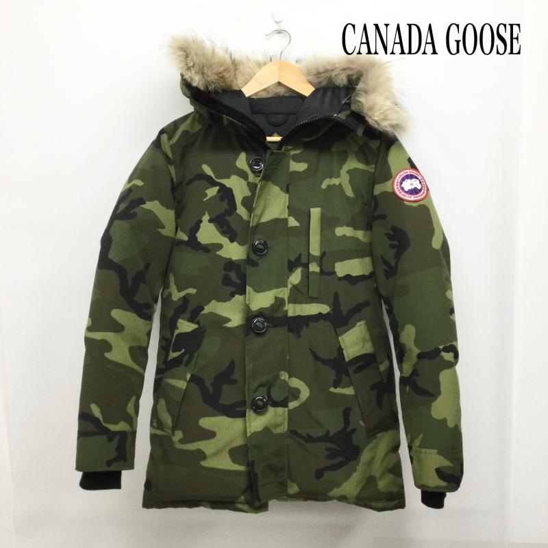 カナダグース CANADA GOOSE ジャケット、上着 ダウンジャケット カナダグース　JASPER PARKA メンズXS 迷彩　3438JM XS カモフラージュ柄・迷彩 緑 / グリーン / green メンズ USED 古着 中古 50155440