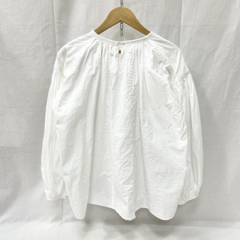 クラネ CLANE シャツ、ブラウス 長袖 ボリュームパフスモックトップス VOLUME PUFF SMOCK TOPS 10122-4002 1 無地 白 / ホワイト / white レディース USED 古着 中古 50155442