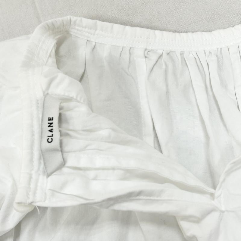 クラネ CLANE シャツ、ブラウス 長袖 ボリュームパフスモックトップス VOLUME PUFF SMOCK TOPS 10122-4002 1 無地 白 / ホワイト / white レディース USED 古着 中古 50155442