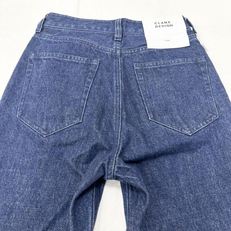 クラネ CLANE パンツ デニム、ジーンズ ショートベルボトム デニムパンツ J/W SHORT BELL BOTTOM DENIM 11111-7332 0 無地 紺 / ネイビー / navy レディース USED 古着 中古 50155445