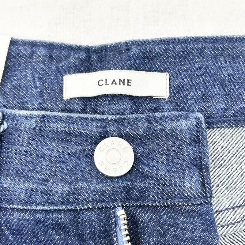 クラネ CLANE パンツ デニム、ジーンズ ショートベルボトム デニムパンツ J/W SHORT BELL BOTTOM DENIM 11111-7332 0 無地 紺 / ネイビー / navy レディース USED 古着 中古 50155445