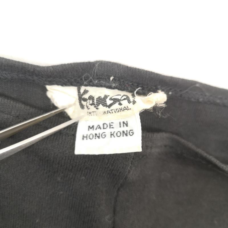 カンサイ ヤマモト KANSAI YAMAMOTO カットソー 長袖 80s 90s 変形 デカロゴ カットソー FREE 黒 / ブラック / black メンズ USED 古着 中古 50155446