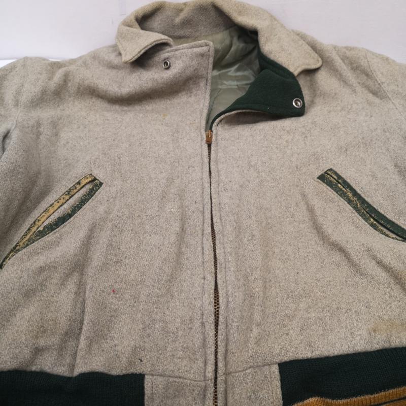 ヴィンテージ VINTAGE ジャケット、上着 ジャンパー、ブルゾン 50s 60s インディアンヘッド ワッペン フルジップ スタジャン 緑 / グリーン / green X 灰 / グレー / gray メンズ USED 古着 中古 50155449
