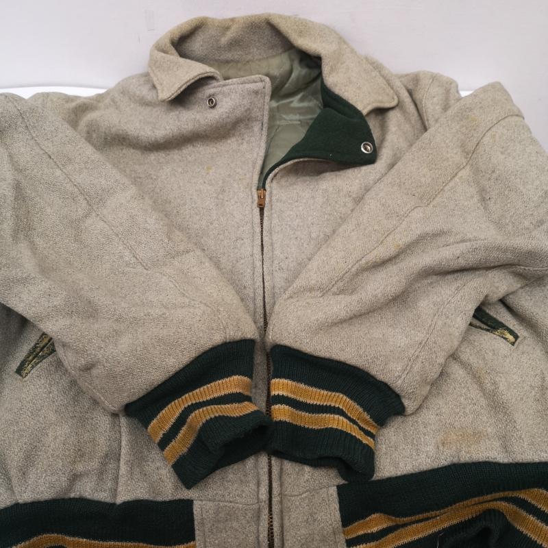 ヴィンテージ VINTAGE ジャケット、上着 ジャンパー、ブルゾン 50s 60s インディアンヘッド ワッペン フルジップ スタジャン 緑 / グリーン / green X 灰 / グレー / gray メンズ USED 古着 中古 50155449