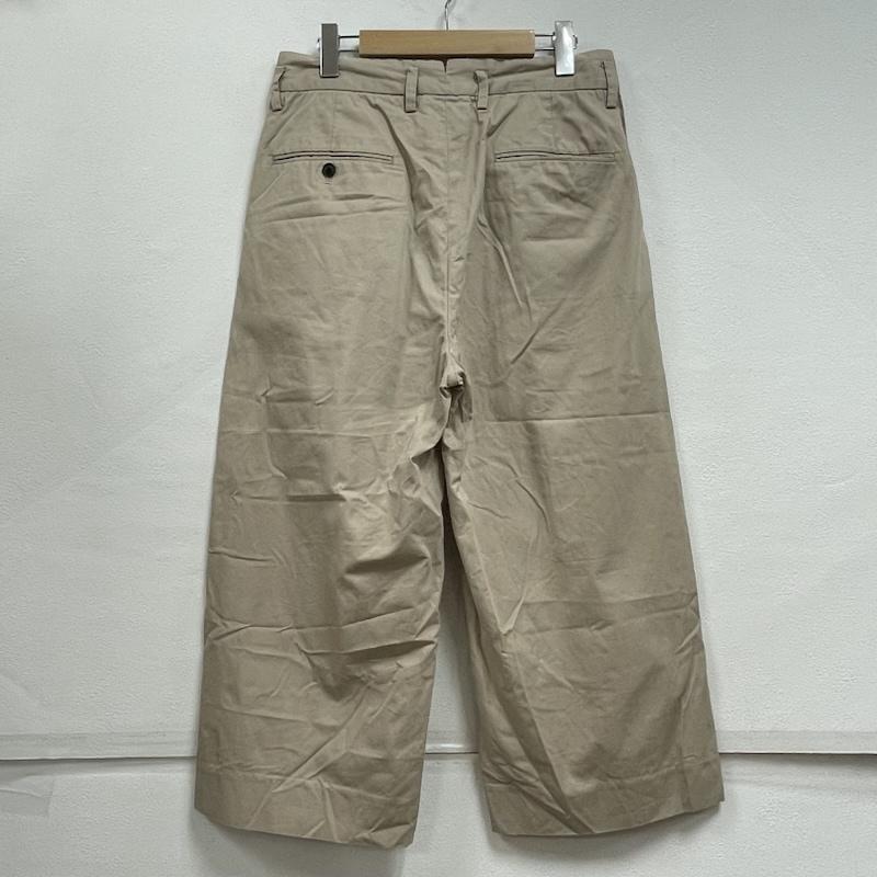 ウル URU パンツ チノパン タック ワイド パンツ ジッパーフライ 2 無地 ベージュ / ベージュ / beige メンズ USED 古着 中古 50155462