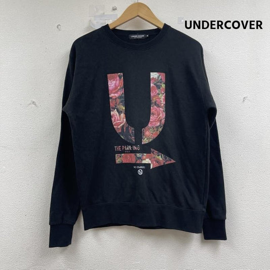 アンダーカバー UNDERCOVER トレーナー 長袖 THE PARKING GINZA プリント スウェット M 黒 / ブラック / black メンズ USED 古着 中古 50155479