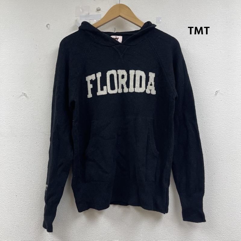 ティーエムティー TMT ニット、セーター 長袖 FLORIDA ロゴ ニット スウェット パーカー tkn-f1402 S 黒 / ブラック / black メンズ USED 古着 中古 50155484