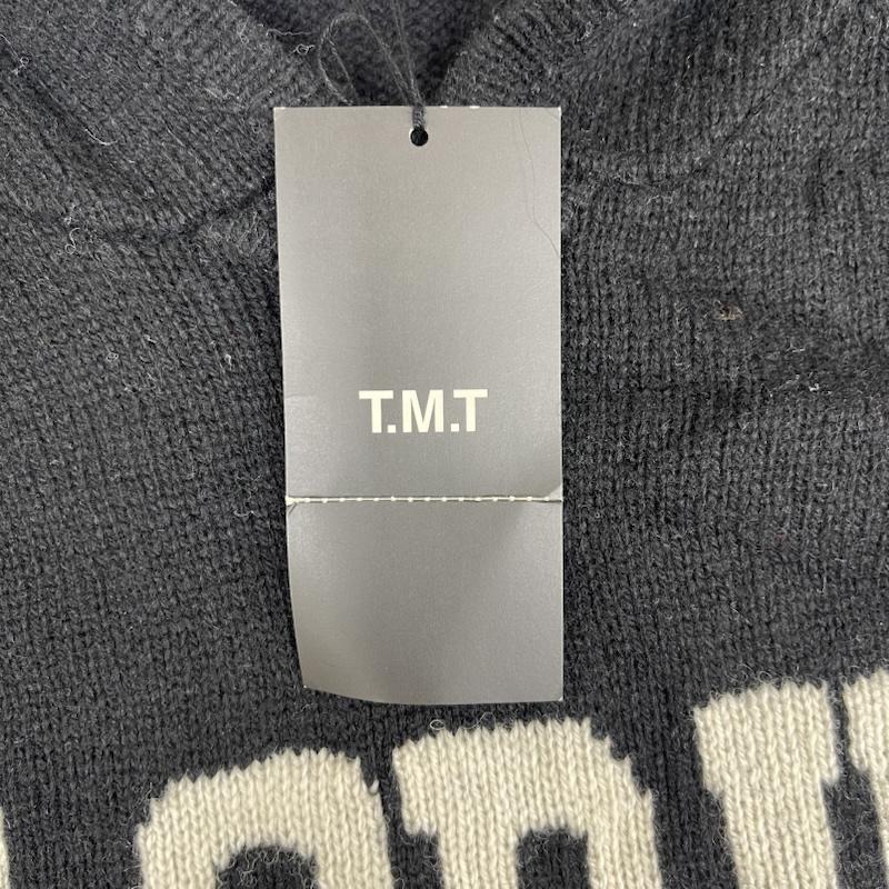ティーエムティー TMT ニット、セーター 長袖 FLORIDA ロゴ ニット スウェット パーカー tkn-f1402 S 黒 / ブラック / black メンズ USED 古着 中古 50155484