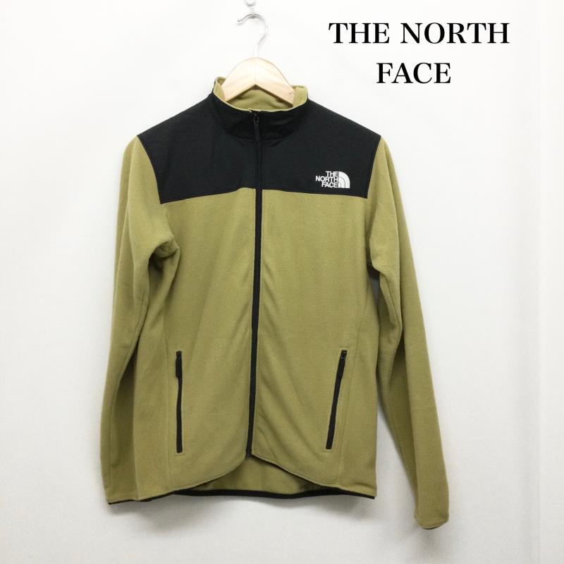 ザノースフェイス THE NORTH FACE ジャケット、上着 ジャンパー、ブルゾン フリースジャケット Mountain Versa Micro Jacket マウンテンバーサマイクロジャケット NL72404 S 無地 カーキ / カーキ / khaki X 黒 / ブラック / black メンズ USED 古着 中古 50155486