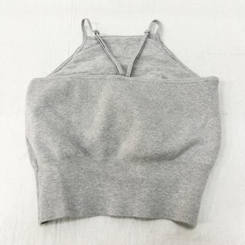 クラネ CLANE ニット、セーター 長袖 CAMISOLE SET CACHECOEUR KNIT TOPS キャミソールセットカシュクールニットトップス 18106-2022 1 無地 灰 / グレー / gray レディース USED 古着 中古 50155491