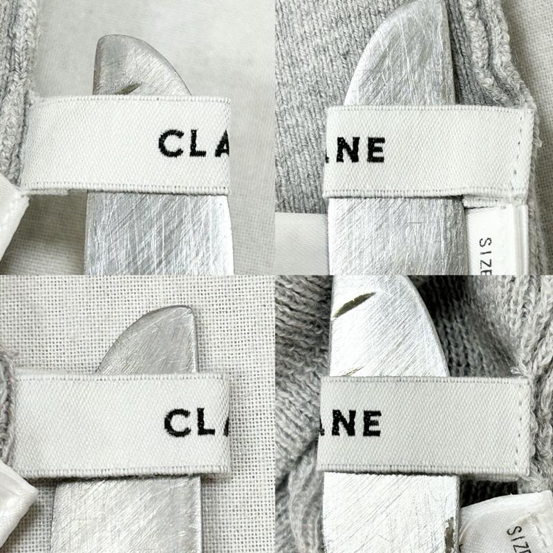 クラネ CLANE ニット、セーター 長袖 CAMISOLE SET CACHECOEUR KNIT TOPS キャミソールセットカシュクールニットトップス 18106-2022 1 無地 灰 / グレー / gray レディース USED 古着 中古 50155491