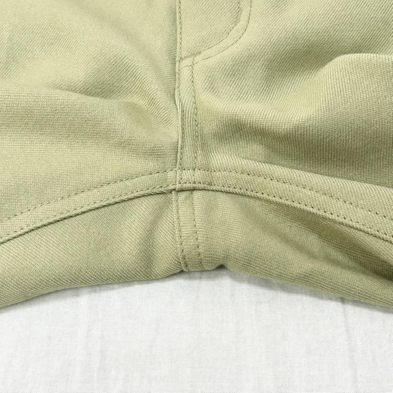 クラネ CLANE パンツ スラックス べーシックブーツカットパンツ 10110-7062 股上深め センタープレス加工 ハイウエスト 0 無地 薄緑 / ライトグリーン / レディース USED 古着 中古 50155494
