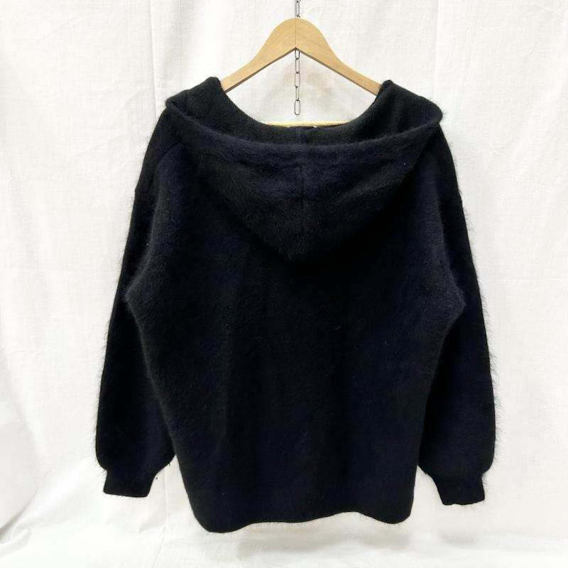 クラネ CLANE ニット、セーター 長袖 ANGORA OVER KNIT HOODIE アンゴラニットパーカー フーディー 13106-2282 1 無地 黒 / ブラック / black レディース USED 古着 中古 50155495