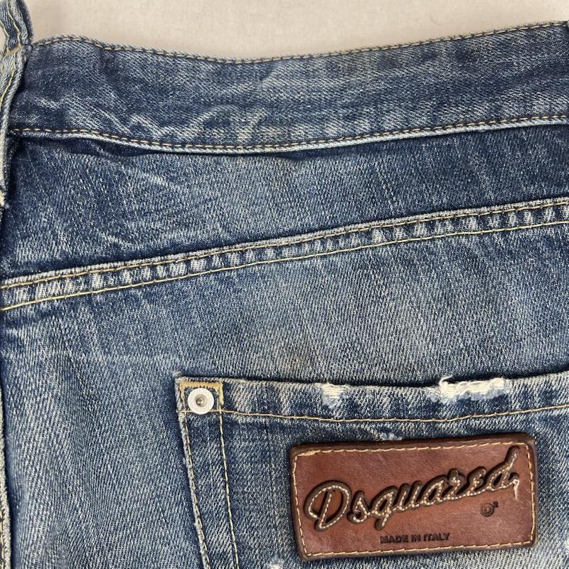 ディースクエアード DSQUARED2 パンツ デニム、ジーンズ イタリア製 ダメージ 加工 デニム パンツ 74LA262 50 インディゴ / インディゴ / Indigo メンズ USED 古着 中古 50155503