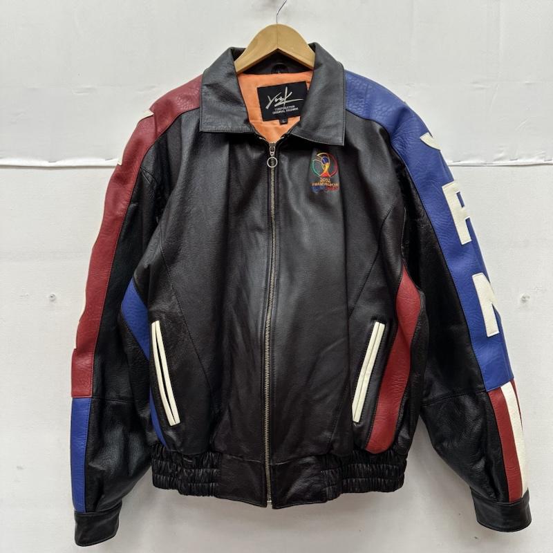 古着 USED ジャケット、上着 レザージャケット YNK 2002 FIFA WORLDCUP レザー ジャケット JAPAN KOREA L 黒 / ブラック / black メンズ USED 古着 中古 50155512