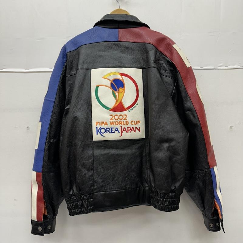 古着 USED ジャケット、上着 レザージャケット YNK 2002 FIFA WORLDCUP レザー ジャケット JAPAN KOREA L 黒 / ブラック / black メンズ USED 古着 中古 50155512