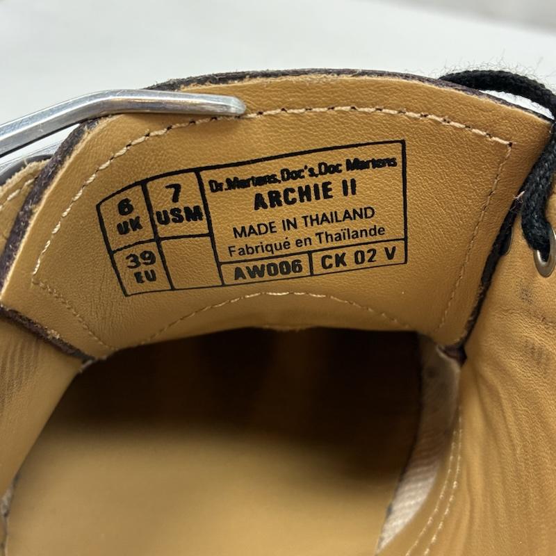 ドクターマーチン Dr.Martens 革靴 革靴 KENSINGTON ARCHIE 2 ケンジントン アーチー 3ホール レザー レースアップ シューズ UK：6 レディース USED 古着 中古 50155516